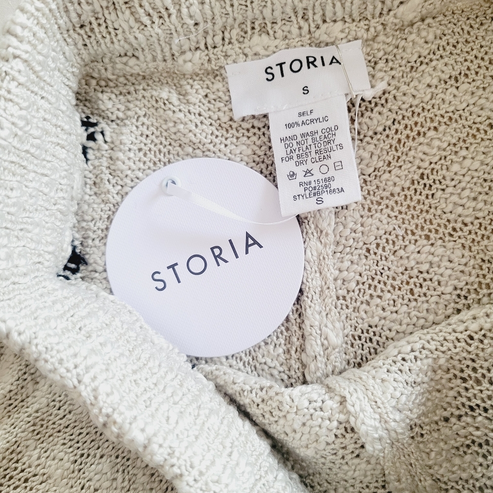 NWT Star Print Knit Sweater Drawstring Shorts - Picture 8 of 10